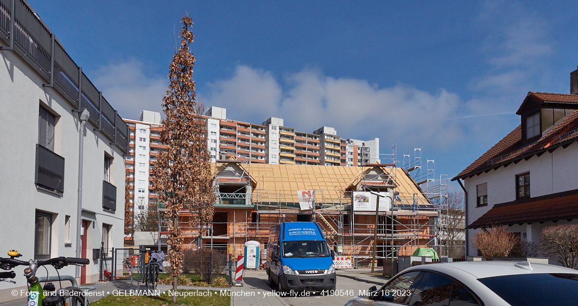 16.03.2023 - Baustelle Ottweiler Straße in Neuperlach